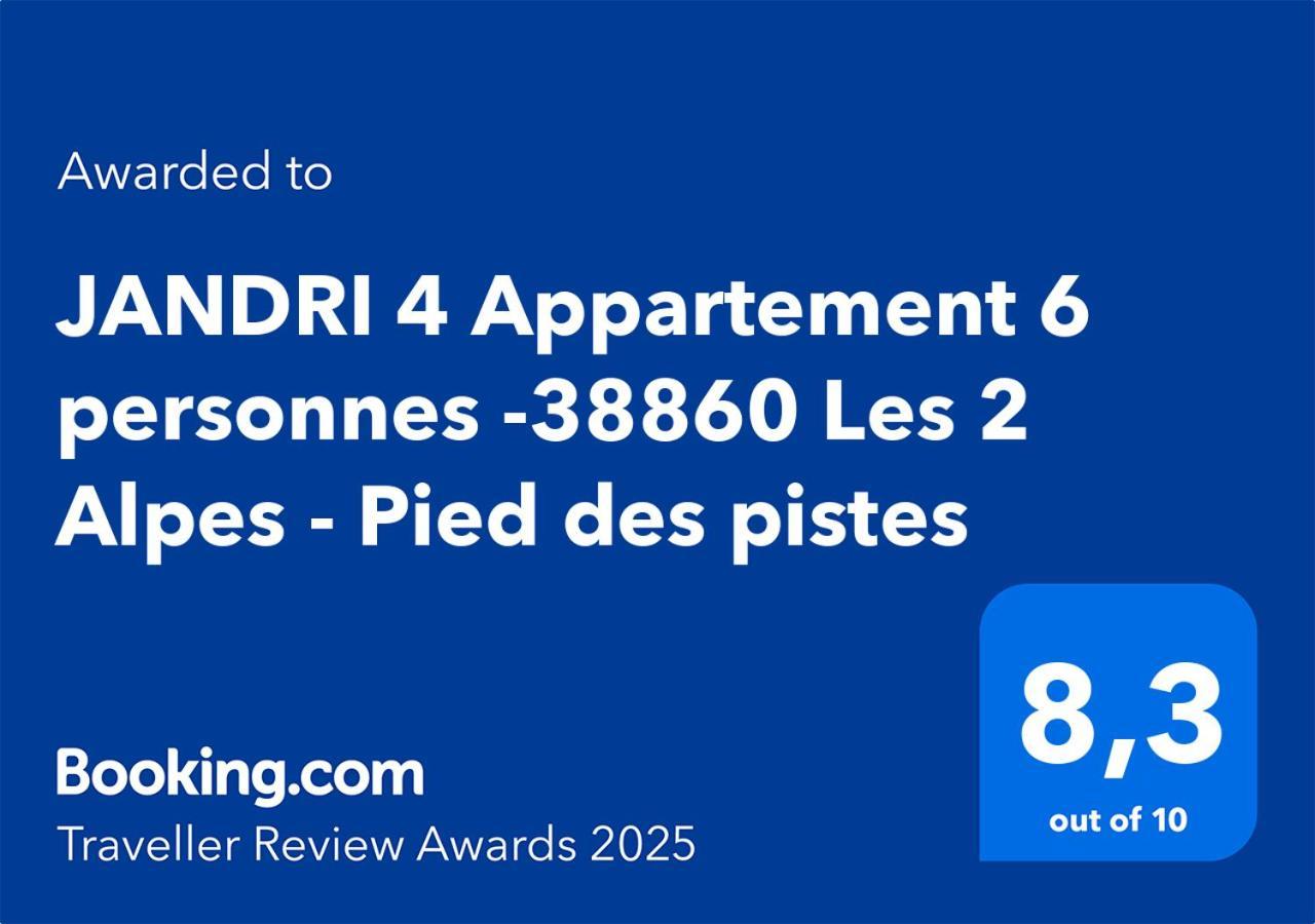 Jandri 4 Appartement 6 Personnes -38860 Les 2 Alpes - Pied Des Pistes 莱德萨阿尔卑斯 外观 照片